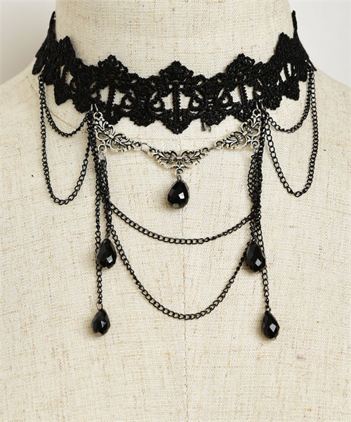 Gothic Black Lace Choker Collection 13