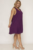 Plum Purple Plus Size Tunic Dress