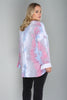 Pink and Blue Tie Dye Plus Size Top