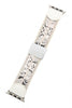 White Faux Leather Snake Skin Animal Print Apple Watch Band