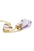 Purple Natural Stone Crystal Perfume Bottle Necklace