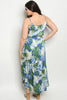 blue floral plus size maxi dress 