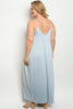 Baby Blue Plus Size Maxi Dress Cover Up