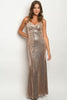 Rose Gold Sequin Evening Gown
