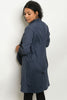 Navy Blue Long Sleeve Cardigan Jacket