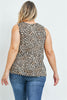 Leopard Animal Print Plus Size Tunic Top