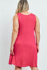 Magenta Pink Plus Size Tunic Dress