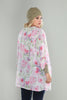 Ivory and Pink Floral Plus Size Cardigan