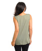 Womens Plus Size Olive Green Tank Top with Stud Accents