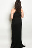 black formal plus size gown