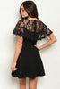 black lace cocktail dress 