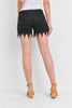 Black Lace Detail Shorts