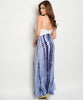 Misses Navy Blue and White Lace Tie Dye Maxi Dress
