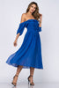 Cobalt Blue Smocked Maxi Dress