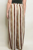 ivory and brown plus size palazzo pants