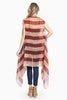 vintage american flag shawl 