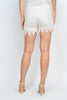 White Lace Detail Shorts